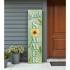 HomeRoots 36" Green And White Solid Wood Sweet Summer Porch Sign - 2 of 4