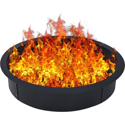 39 Inch Outdoor Inner Fire Pit Ring,Heat-Resistant Above/In-Ground Fire Pit