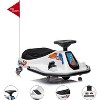 24V Electric Drifting Go Kart for Kids, Ride-On Drift Car with 360° Spin, Dual Speed Modes, Music & LED Lights, Safe Drift Kart Toy for Ages 3-8 - 3 of 4