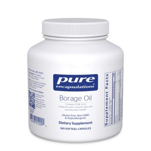 Pure Encapsulations Borage Oil - Hypoallergenic Dietary Supplement - 1 of 4
