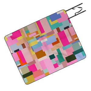 Daily Regina Designs Color Block Print Mid Century Picnic Blanket - Deny Designs - 1 of 3