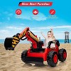 12V Kids Ride-On Excavator Digger Car, Electric Remote Control with Digging Arm - 3 of 4