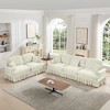 GDFStudio Sonne Modular Chenille Upholstered Sofa Set with Detachable Ruffle Skirts - 2 of 4