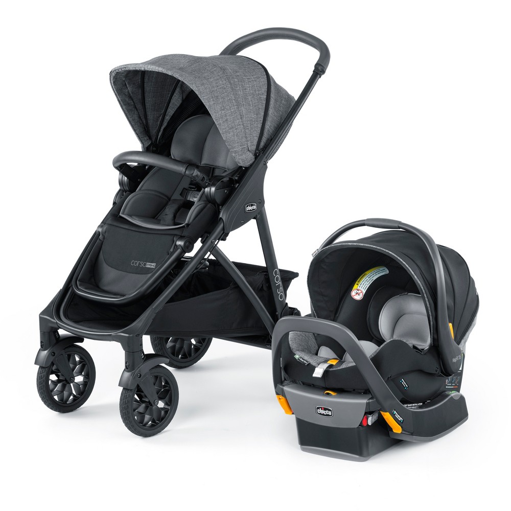 Photos - Pushchair Accessories Chicco Corso Primo ClearTex Travel System - Aspen 