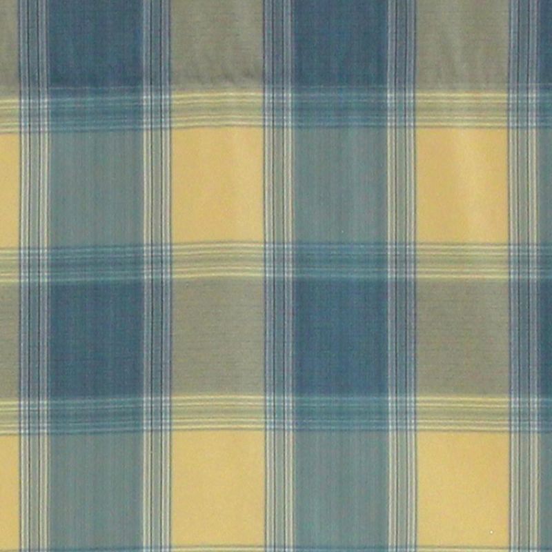 Syon Park Plaid Regal Style 3" Rod Pocket Valance 50" x 17" Multicolor by RLF Home, 4 of 5