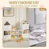 Kids Bookshelf And Toy Storage Organizer, Playful House-Shaped Children Bookcase Display Rack, For Nursery, Playroom, Living Room, Easy Assembly - 2 of 4