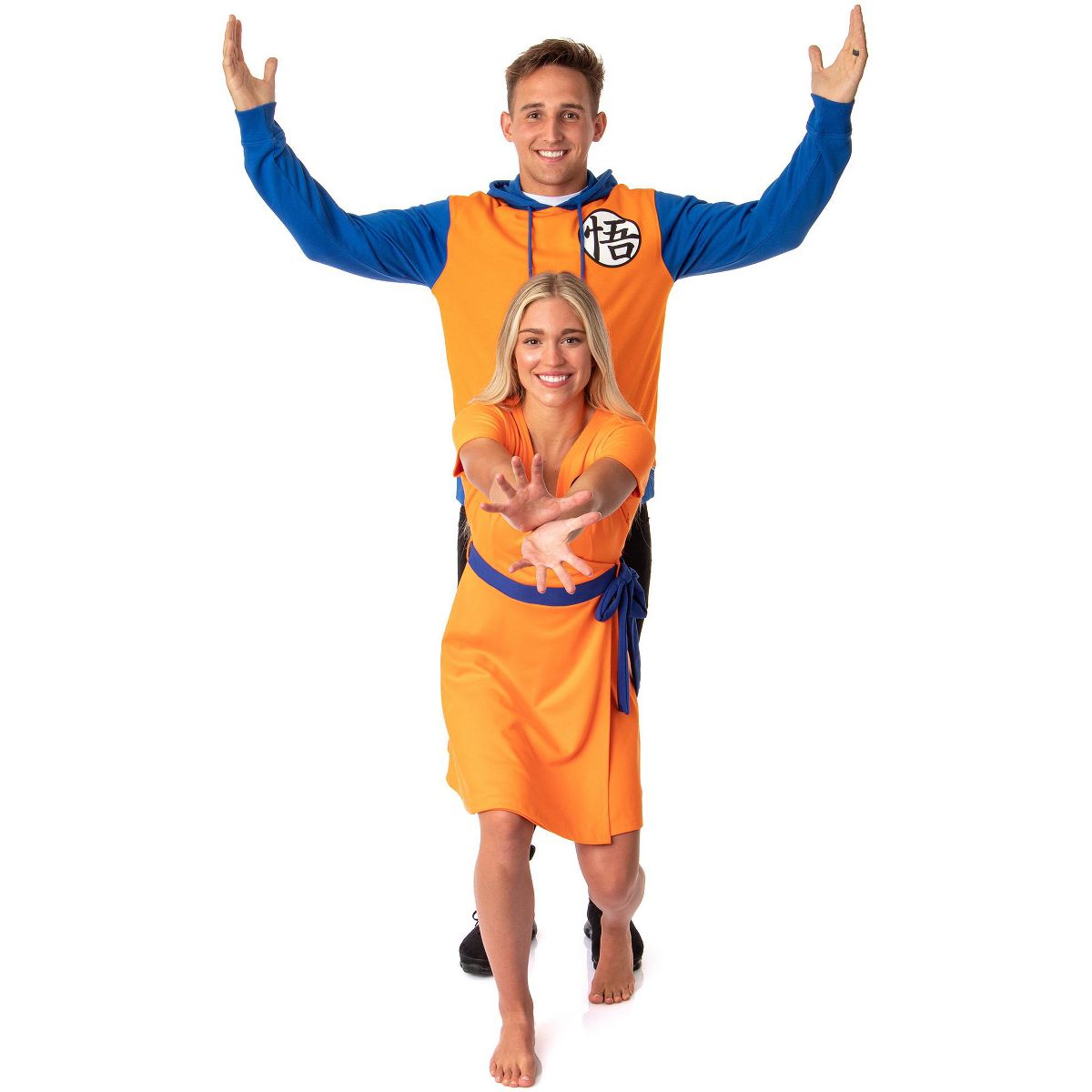 Dragon Ball Z Womens' Kanji Symbol Cosplay Costume Skater Dress - thumbnail 5