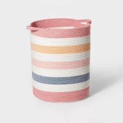 Extra Large Multi Stripe Coiled Rope Storage Bin - Pillowfort™