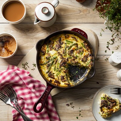Grenadine Cast Iron 8.5-inch Deep Skillet with Ceramic Coating