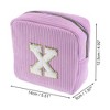 Unique Bargains Letter x Pattern Makeup Bag 1 Pc - 2 of 4