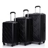Vynxaria 8-Piece Green Hardshell Luggage Set: 20/24/28 Suitcases + Handbag + 4 Storage Bags with Spinner Wheels - 2 of 4