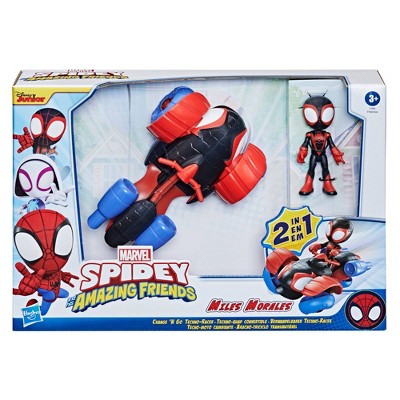 Marvel Spidey and His Amazing Friends Miles Morales 2-in-1 Change 'n Go Techno-Racer