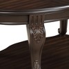 42" Oval 2-Tier Distressed Coffee Table - 3 of 4
