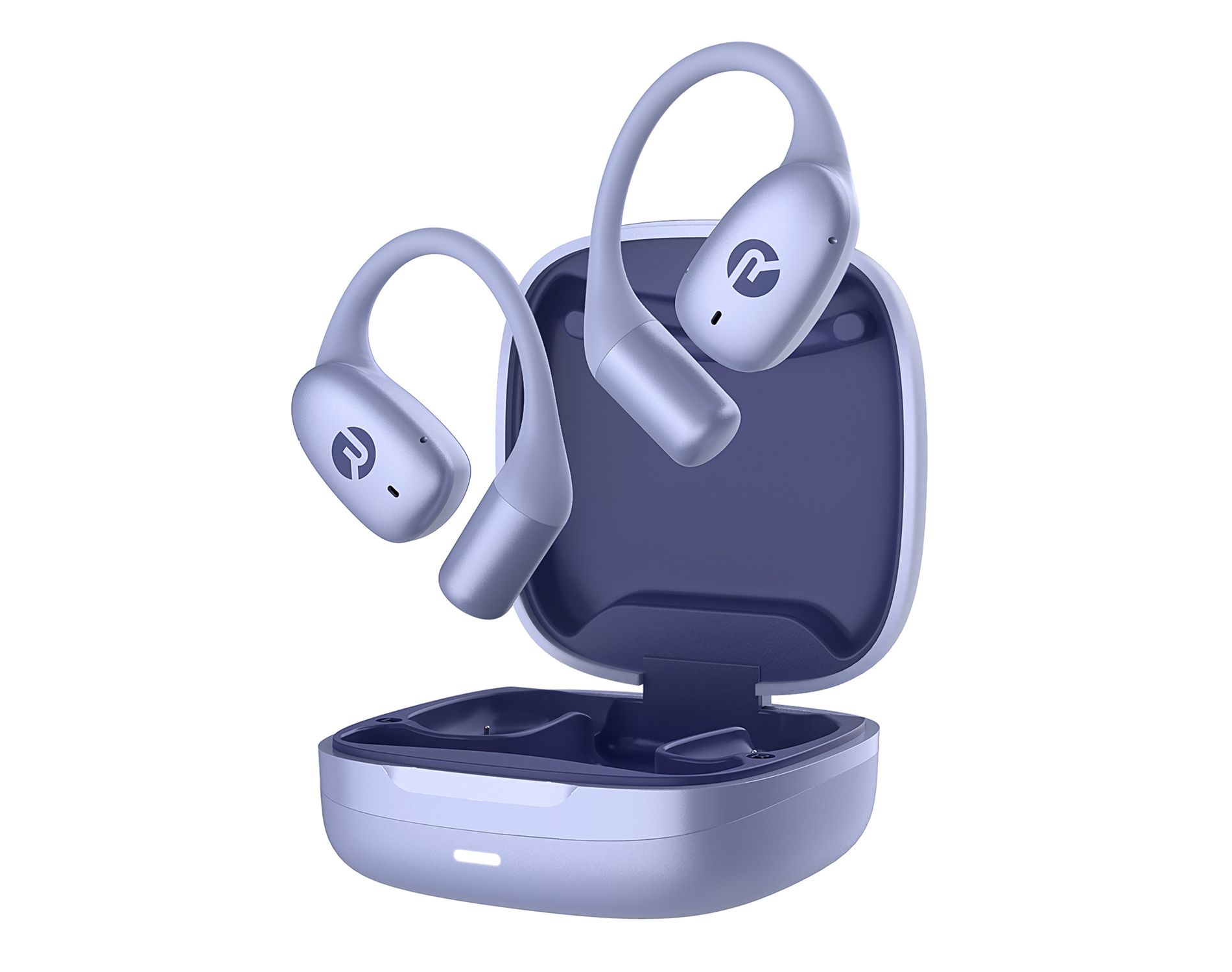 Essential Bluetooth® Open-Ear Earbuds with Mic, Earhooks, and Charging Case, DSP, up to 36 Hours Play Time, IPX5 Waterproof
