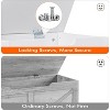 Storage Chest, Storage Trunk with Cushion Seat, 2 Safety Hinges, Storage Bench, Wooden Storage Organizer, Shoe Bench for Entryway, Living Room - 4 of 4