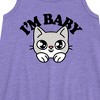 Girls' - Instant Message - Im Baby Cat Graphic Sleeveless Aline Dress - 2 of 4