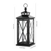 Lirio 20.5" Indoor/Outdoor Lantern (Set of 2) - PLT4064 - Black - Safavieh - 3 of 4