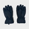 London Fog Boy's Black Ski Gloves - Winter Sports Snow Gloves with Velcro Closure and Reinforfced Grip for Kids (4-6 Years) - 3 of 4