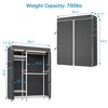 VIPEK V2L Covered Garment Rack with Dimmable LED Lights, 3000K Warm White, Freestanding Clothing Rack Wardrobe Organizer - image 3 of 4