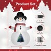 8FT Lighted Christmas Inflatable Snowman with Built-In LED, Outdoor Holiday Yard Decoration - 3 of 4