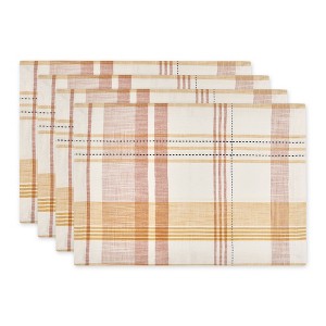 Design Imports Veranda Plaid Placemat Set/4 - 1 of 4