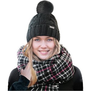 Nicole Miller Women Winter Beanie and Hanging Scarf - 1 of 4