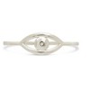SHINE by Sterling Forever Sterling Silver Open Evil Eye Ring Silver size 8 - 2 of 4