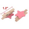 Unique Bargains Wedding Crafts Decoration Wooden Mini Card Photo Holder Clips 1.2" x 0.7" x 0.4" 50 Pcs - image 2 of 3