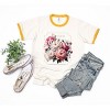 Simply Sage Market Women's All's Fair Love and Poetry Short Sleeve Ringer Tee - 2 of 2
