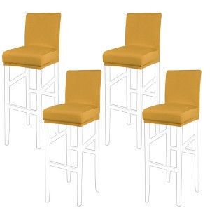 PiccoCasa Bar Pub Counter Height Side Stretch Chair Covers with Elastic Band - 1 of 4