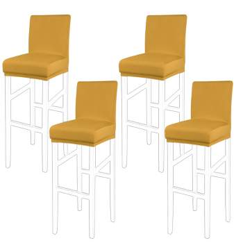 PiccoCasa Stretch Bar Stool Covers Pub Counter Height Side Chair Covers with Elastic Band