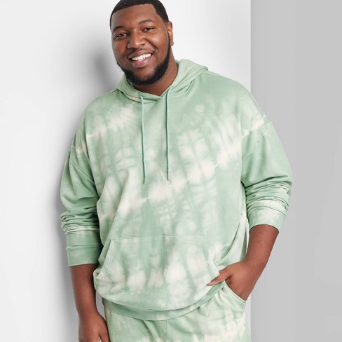 Men's Big u0026 Tall Fleece Hoodie Sweatshirt - Original Use™ Green Tie-dye  2xlt : Target
