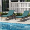 Crestlive Products Patio Outdoor Chaise Lounge Cushion Beige 2 PC - 2 of 4