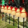 Rossesay 12-Piece Snowman Christmas Pathway Stakes Lights Battery-Operated - 4 of 4