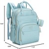 BabbleRoo Premium Vegan Leather Diaper Bag Backpack, Travel Backpack, Spacious & Stylish Nappy Organizer - 2 of 4