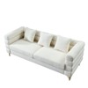 SKRAN 81 Inch Oversized Sofa,Living Room Fabric Sectional Sofa - Deep Seating,Soft Sitting with Pillows for Living Room, Teddy - 4 of 4