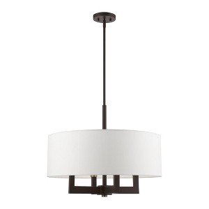 Livex Lighting Cresthaven 4 - Light Chandelier in  Bronze/Antique Brass - 1 of 1