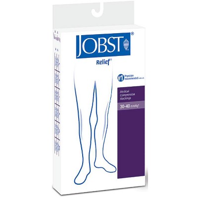 JOBST Relief Knee-High Compression Stockings - Extra Firm (30-40 mmHg) - Large - Beige