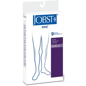 JOBST Relief Knee-High Compression Stockings - Extra Firm (30-40 mmHg) - Large - Beige - 1 of 1