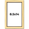 PosterPalooza | Photo Size Simple Gold Picture Frame - UV Acrylic, Foam Board Backing, Hanging Hardware - 2 of 4