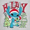 Juniors Womens Lilo & Stitch Holiday Aloha Stitch T-Shirt - 2 of 4