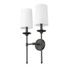 Z-Lite Emily 2 - Light Wall Light in  Matte Black - 3 of 4