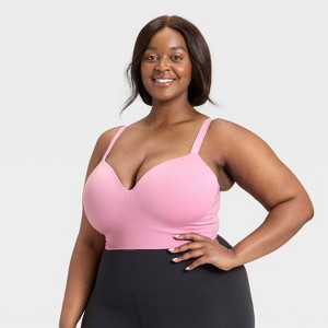 Women's Seamless Medium Support Longline Sports Bra - All In Motion™ - 1 of 4