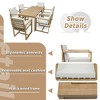 PAGED Patio Dining Set Outdoor Dining Table and Chair Set with Removable Cushions for Outdoor, Garden, Backyard - 2 of 4