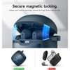 SURITCH Magnetic Bumper Case Compatible with JBL Tune Flex Earbuds, Rugged Shockproof Protective Covers with Magnetic Lid Lock & Carabiner - 3 of 3
