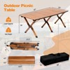 SKONYON Heavy-Duty Aluminum Camping Table Folding Picnic Table with Carry Bag - 3 of 4