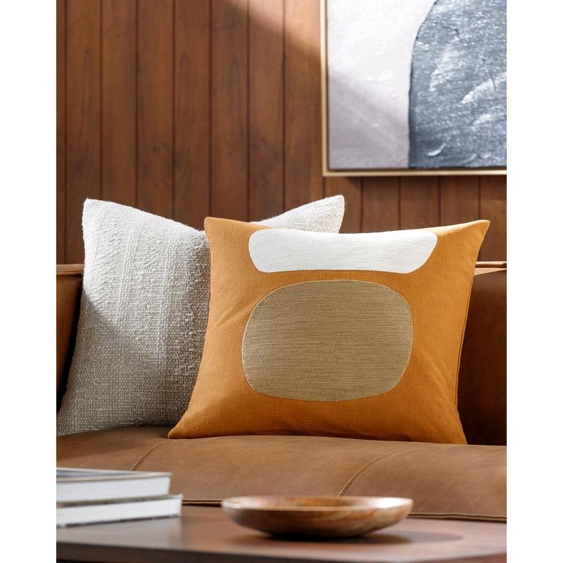 Mark & Day Prentice Modern Camel/Brown Throw Pillow, 2 of 4