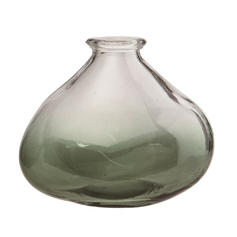 Transpac Glass 4.5" Clear Spring Curved Bud Vase - image 1 of 2