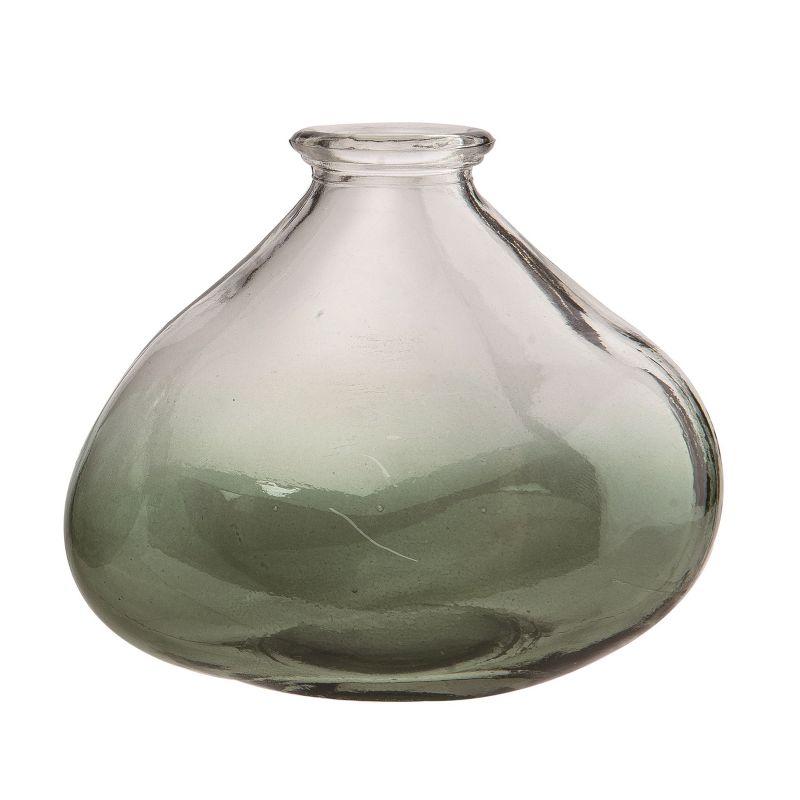 Transpac Glass 4.5" Clear Spring Curved Bud Vase, 1 of 2