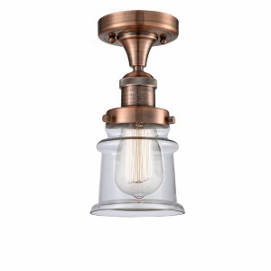 Canton - 1 Light Semi-Flush Mount In Industrial Style-11.5 Inches Tall and 6 Inches Wide - 1 of 1